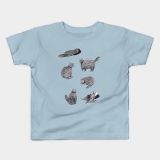 Scruffy Cats Kids T-Shirt